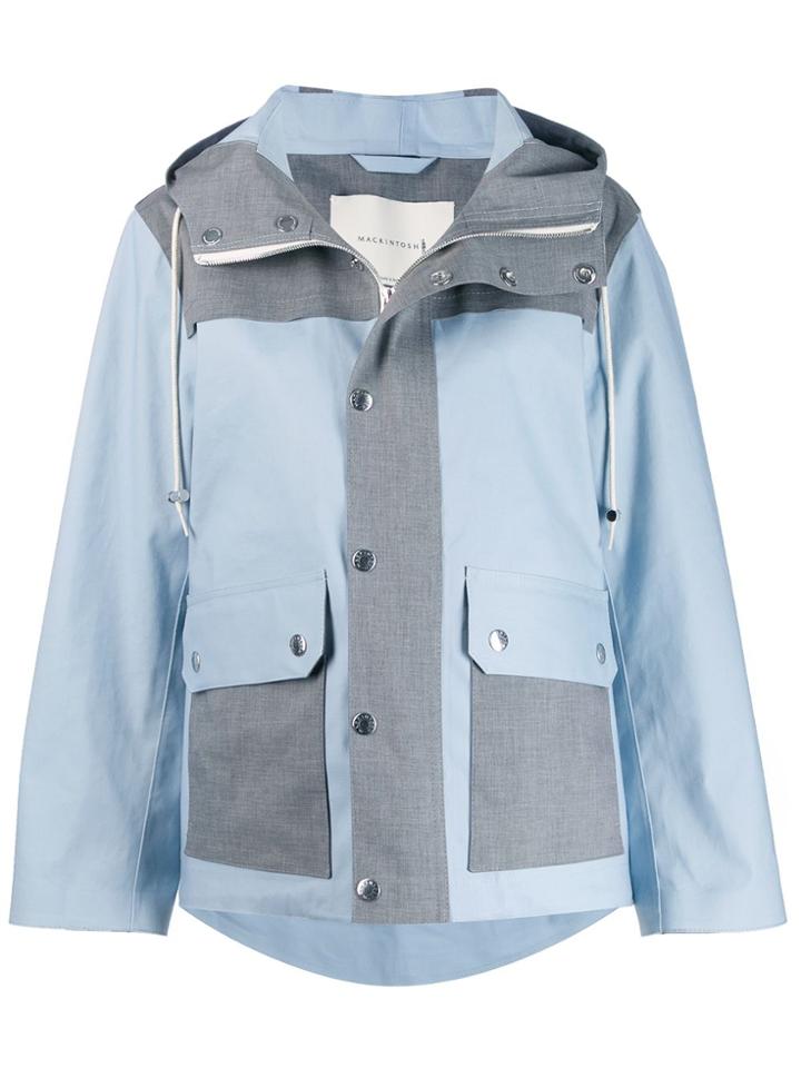 Mackintosh Blue & Grey Bonded Cotton Field Parka Gr-117/w/cb