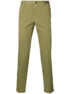 Pt01 Skinny Cropped Trousers - Green