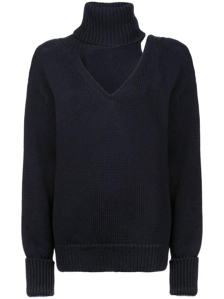 Monse Cut Out Detail Jumper - Blue