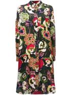 Aspesi Floral Shirt Dress - Green