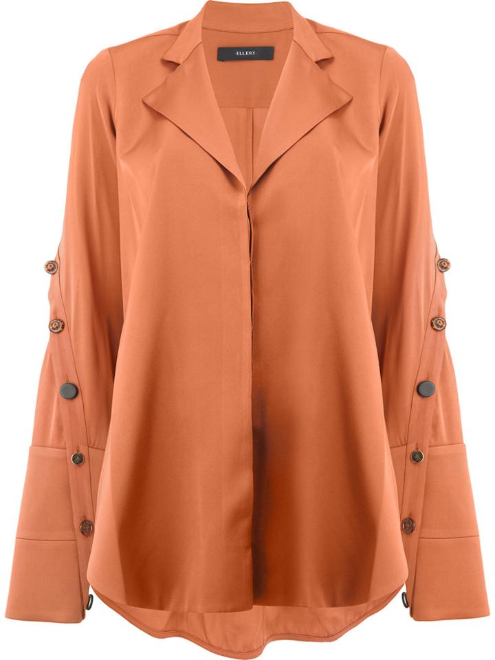 Ellery Explosive Side Slit Shirt - Brown