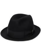 Borsalino Soft Brim Fedora Hat - Black