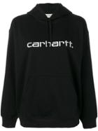 Carhartt Heritage Logo Embroidered Hoodie - Black