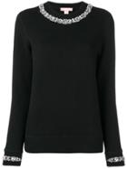 Michael Kors Collection Crew Neck Embellished Jumper - Black