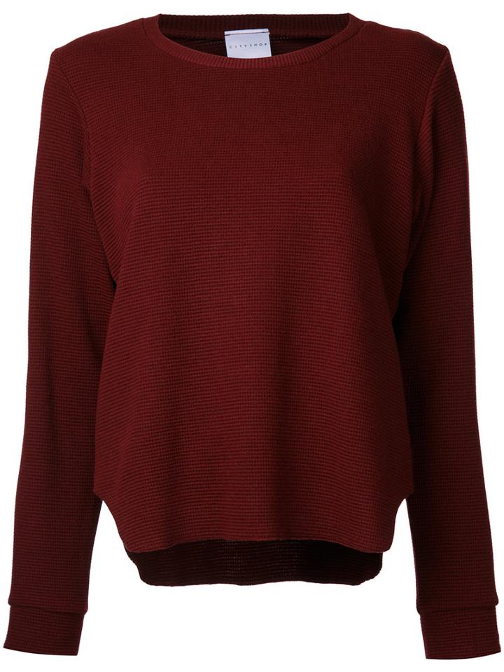 Cityshop Round Neck Jumper, Women's, Red, Acrylic/nylon/polyurethane/wool