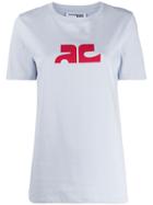 Courrèges Graphic Print T-shirt - Blue
