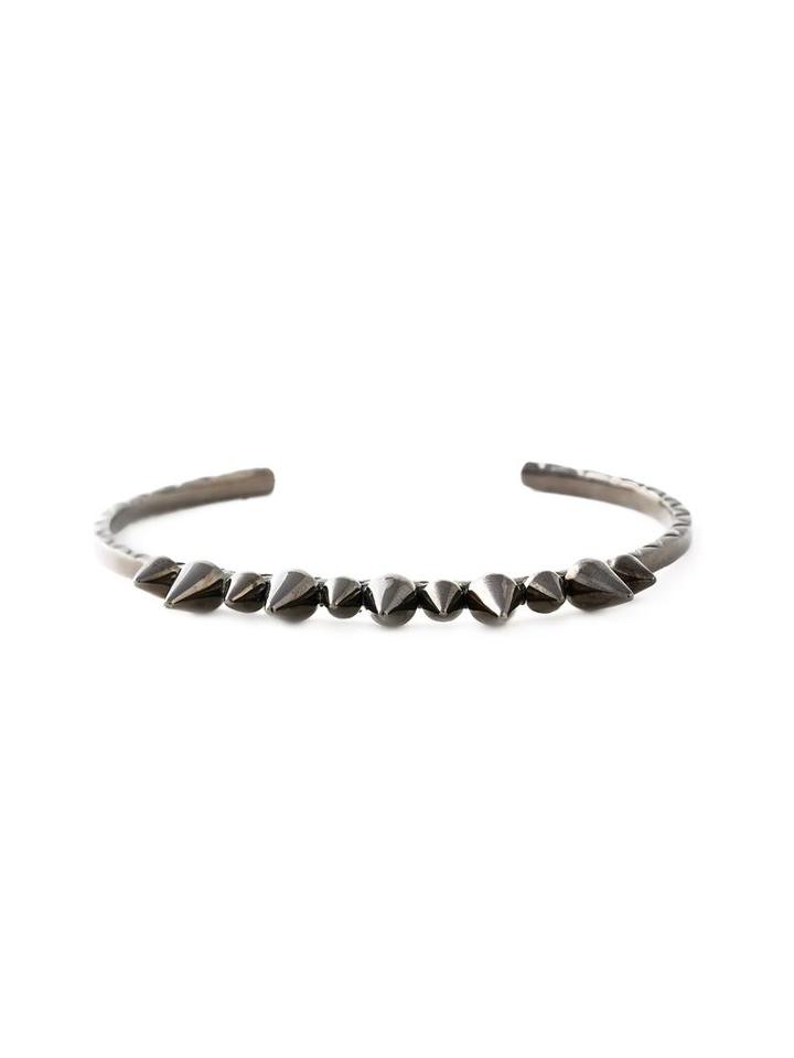 Joëlle Jewellery 'spike' Bangle, Metallic