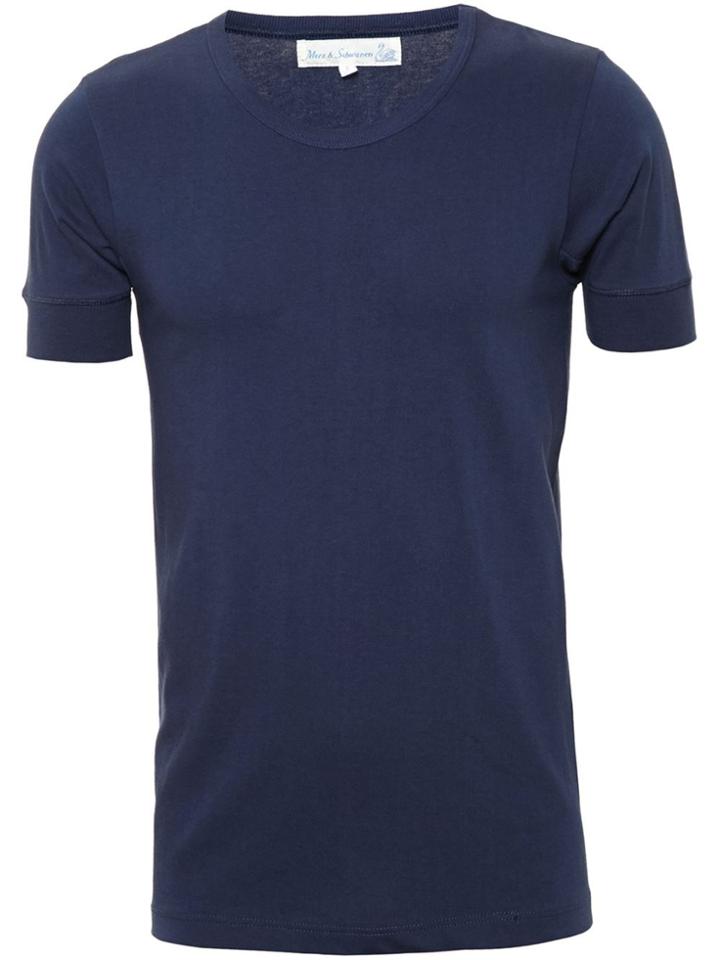 Merz B. Schwanen Round Neck T-shirt - Blue