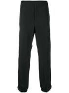 Prada Strap Logo Trousers - Black