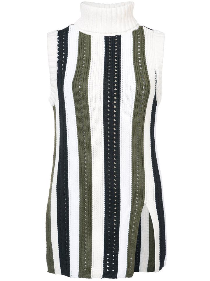 Derek Lam 10 Crosby Sleeveless Turtleneck - White