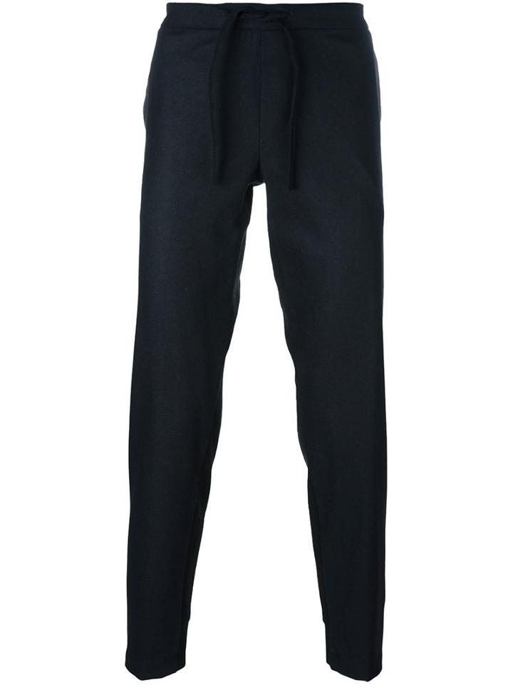 Stephan Schneider Elastic Waistband Track Pants, Men's, Size: Vi, Blue, Cashmere/wool