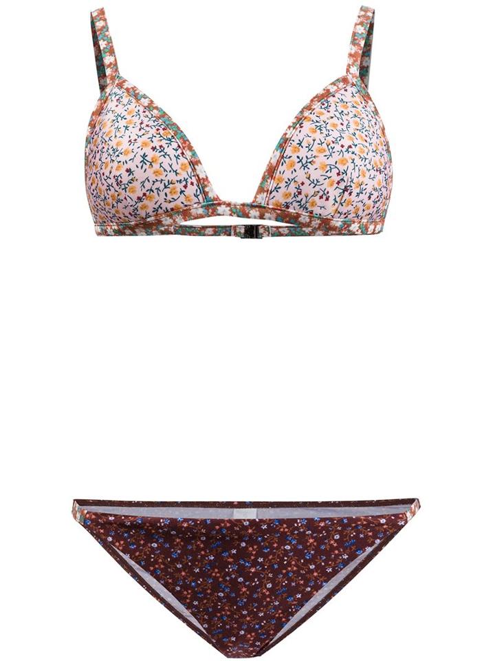 Zimmermann 'eden' Printed String Bikini