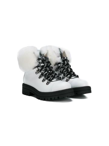Andrea Montelpare Teen Lace-up Boots - White