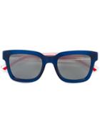 Gucci Eyewear Square Shaped Sunglasses, Men's, Blue, Plastic