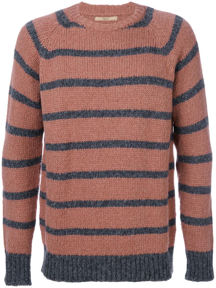 Nuur - Striped Jumper - Men - Acrylic/nylon/alpaca/merino - 52, Yellow/orange, Acrylic/nylon/alpaca/merino