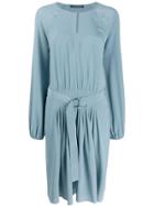 Luisa Cerano Belted Mini Dress - Blue