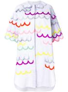 Tsumori Chisato Contrast Scalloped Trim Dress - Blue