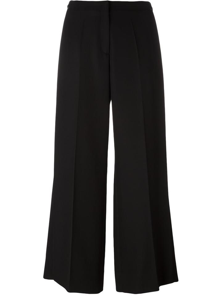 Maison Margiela Tailored Wide Leg Trousers, Women's, Size: 38, Black, Wool