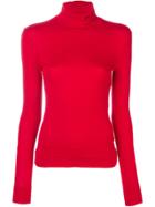 Calvin Klein 205w39nyc High Neck Slim Fit Top - Red