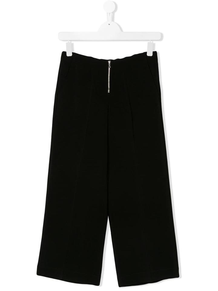 Dondup Kids Teen Zip Front Trousers - Black
