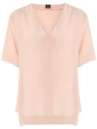 Osklen Blusa Decote V Silk - Pink