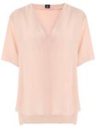 Osklen Blusa Decote V Silk - Pink