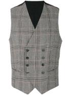 Tagliatore Checked Waistcoat - Nude & Neutrals