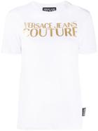 Versace Jeans Gold-tone Decal T-shirt - White