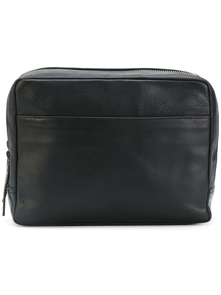 Ann Demeulemeester - Toilery Bag - Unisex - Leather - One Size, Black, Leather