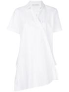 Fabiana Filippi Pinstripe Wrap Shirt - White