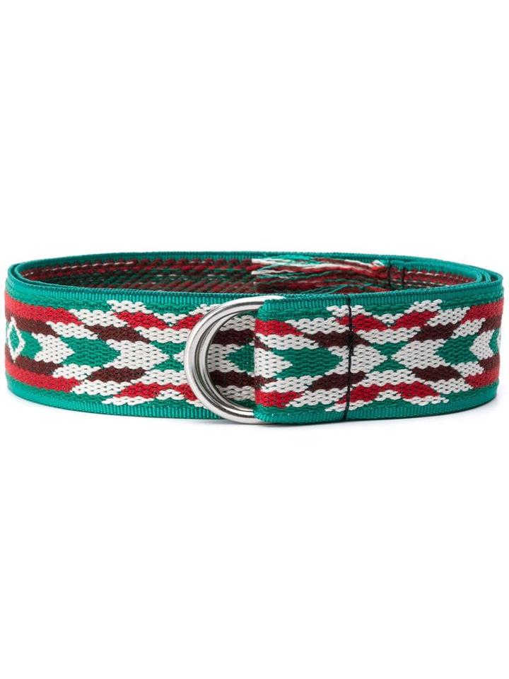 Isabel Marant Patterned Fringed Belt - Green