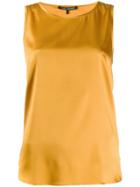 Luisa Cerano Draped Vest Top - Yellow