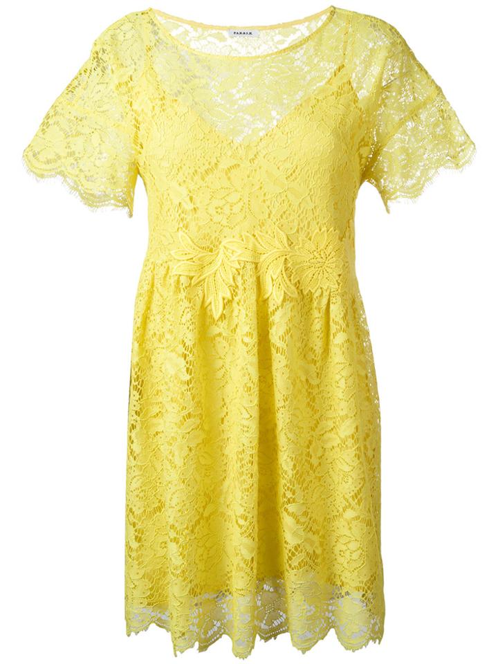 P.a.r.o.s.h. Rift Dress - Yellow & Orange