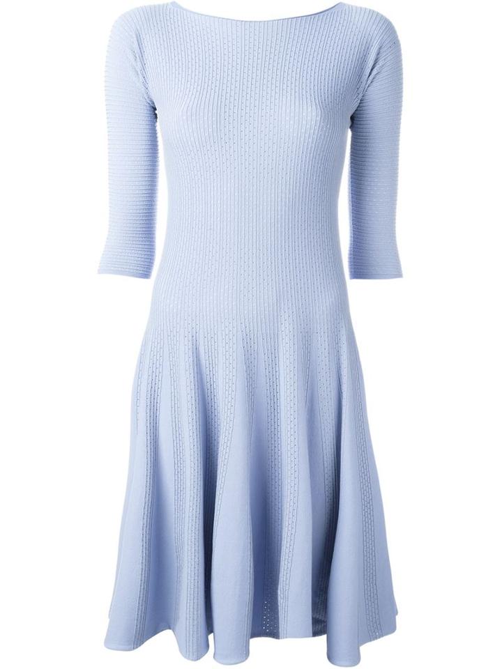 Emporio Armani Boat Neck Ribbed Dress