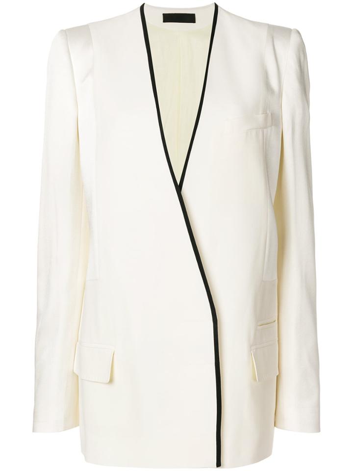 Haider Ackermann Deep V-neck Blazer - Nude & Neutrals