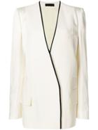 Haider Ackermann Deep V-neck Blazer - Nude & Neutrals
