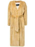 Numerootto Maxi Coat - Yellow