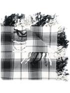 Takahiromiyashita The Soloist Checked Print Scarf - Black