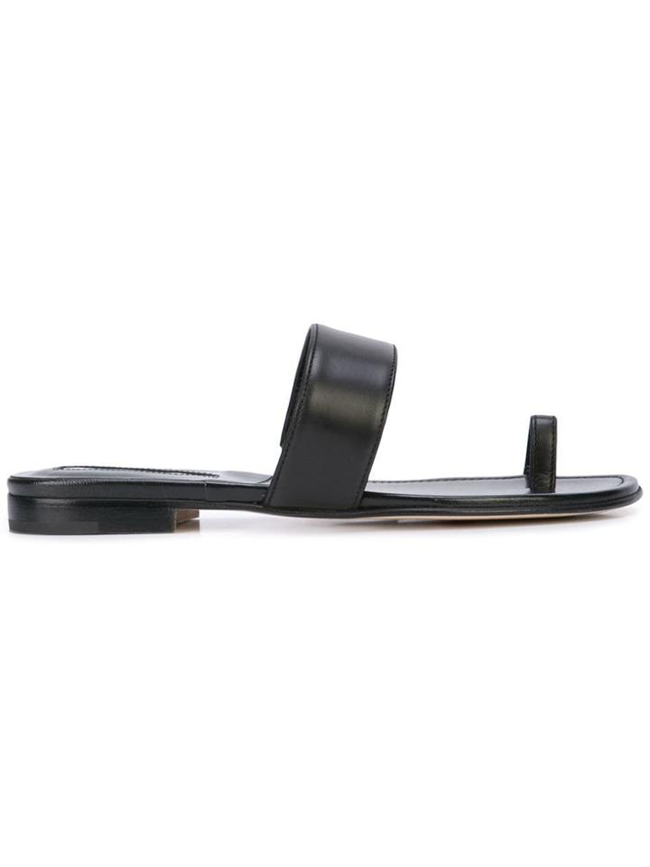 Manolo Blahnik Messen Sandals - Black