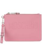Moschino Zip Clutch, Women's, Pink/purple