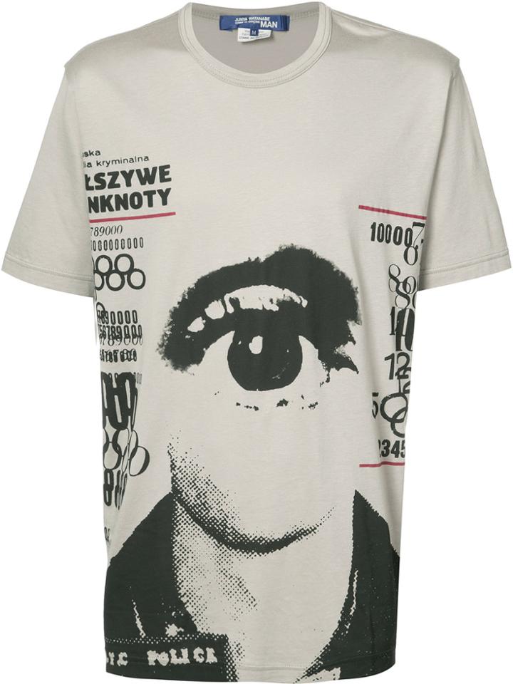 Junya Watanabe Comme Des Garçons Eye Print T-shirt - Nude & Neutrals