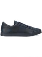Burberry Check Detail Sneakers - Blue
