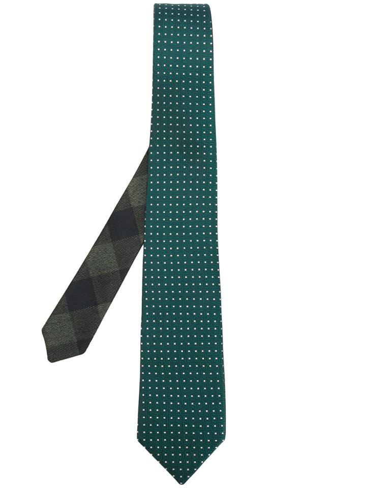 Canali Polka Dot Tie - Green