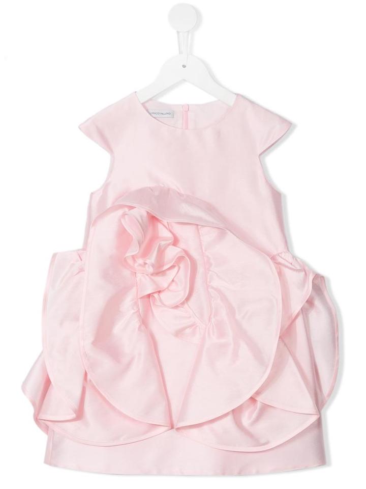 I Pinco Pallino Ruffled Detail Dress, Girl's, Size: 10 Yrs, Pink/purple