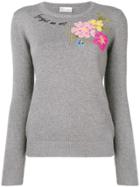 Red Valentino Forget Me Not' Sweater - Grey