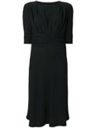 Ermanno Scervino Slim-fit Ruched Dress - Black