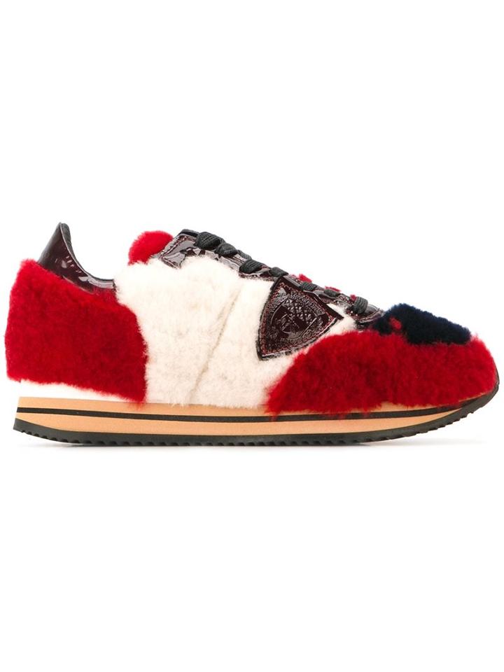 Philippe Model 'tropez' Faux-fur Sneakers