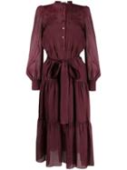See By Chloé Empire Line Mid-length Dress - Pink & Purple