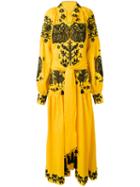 Yuliya Magdych - 'lions' Dress - Women - Linen/flax - M, Yellow/orange, Linen/flax