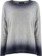 Avant Toi Bleached Effect Sweater - Grey